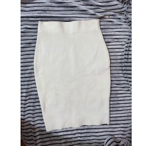 Wow Couture Midi Pencil Skirt stone grey size M